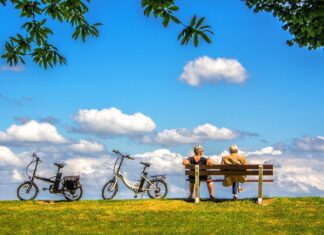 Senior na e-bike’u